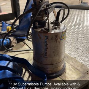 110v Puddlepal Submersible Pumps Hosing Included & Float Switches Used