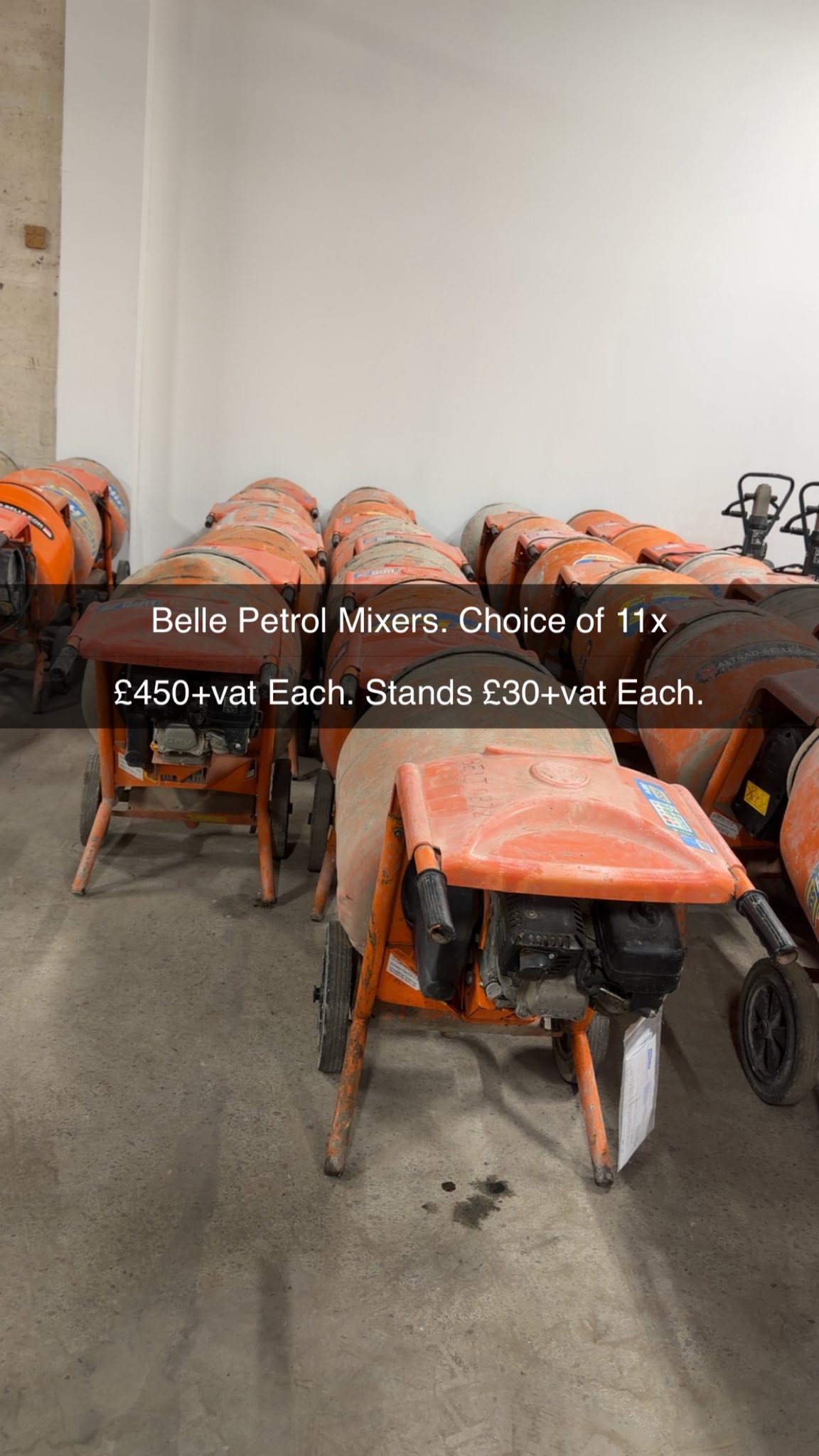 Belle Petrol Mixers Used